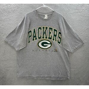 Vintage Green Bay Packers Shirt Adult XL Gray Crewneck NFL Football Riddell 90s